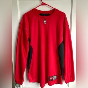 Rawlings Boston RedSox Two-Tone Warmup Jersey Mens Size Large